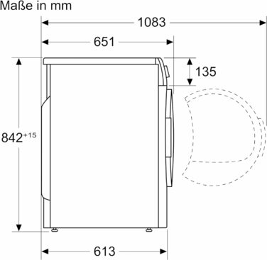 Сушарка Bosch Home Appliances WTN83203 Series  до 4, 8 кг з антивібраційною конструкцією більшою стабільністю, чутливою системою сушіння