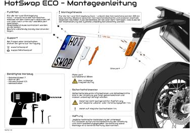 Кріплення для номерного знака HotSwop Enduro (чорний)