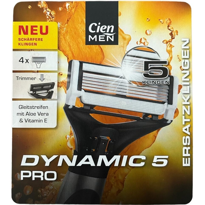 Змінні леза Cien Men 8 для системи гоління DYNAMIC 5 PRO (СТАРА МОДЕЛЬ) 5-Blade (2 x 4 шт. и) Alverde Naturkosmetik Body Lotion PAMPERING Moisturizer з вишневим цвітом і рисовим молоком (250 мл)