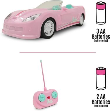 Машинка на дистанційному управлінні Barbie Mini CAR - Масштаб 124-2.4 ГГц - 63758, рожевий