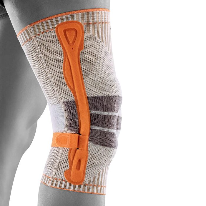 Наколінник BAUERFEIND для туризму Outdoor Knee Support, 1 унісекс наколінник для туристичного спорядження, можна носити праворуч і ліворуч, індивідуально регульований ремінь, мериносова шерсть XL