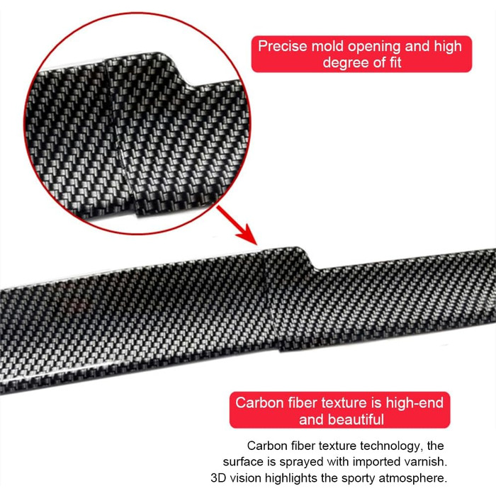 Автомобільний багажник Задній спойлер для BMW E46 E90 E60 E61, Спойлер Заднє крило Аксесуари для тюнінгу автомобіля, A/Carbon Fiber звичайний A/Carbon Fiber