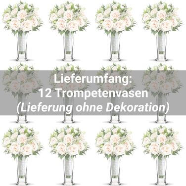 Вази для труб настільна ваза ваза для квітів ваза для квітів набір ваз святкування весілля день народження, 12 шт.