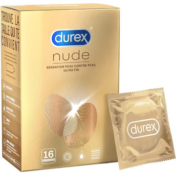 Презервативи Durex Nude, 16 дуже тонких презервативів, Skin Feel 16 шт. (1 упаковка)