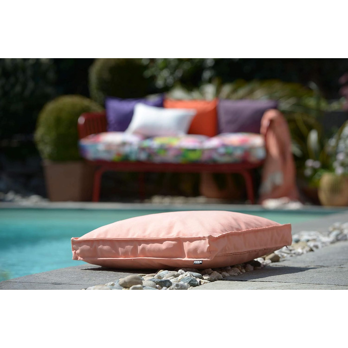 Подушка для крісла H.O.C.K. Classic Uni Outdoor Seat Cushion для приміщень та вулиці виготовлена з 100 поліакрилу (дралон (40x40x5см, Coral)