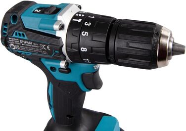 Акумуляторний комбінований дриль Makita DHP487Z 18V (без акумулятора, без зарядного пристрою) Акумуляторний комбінований дриль одинарний