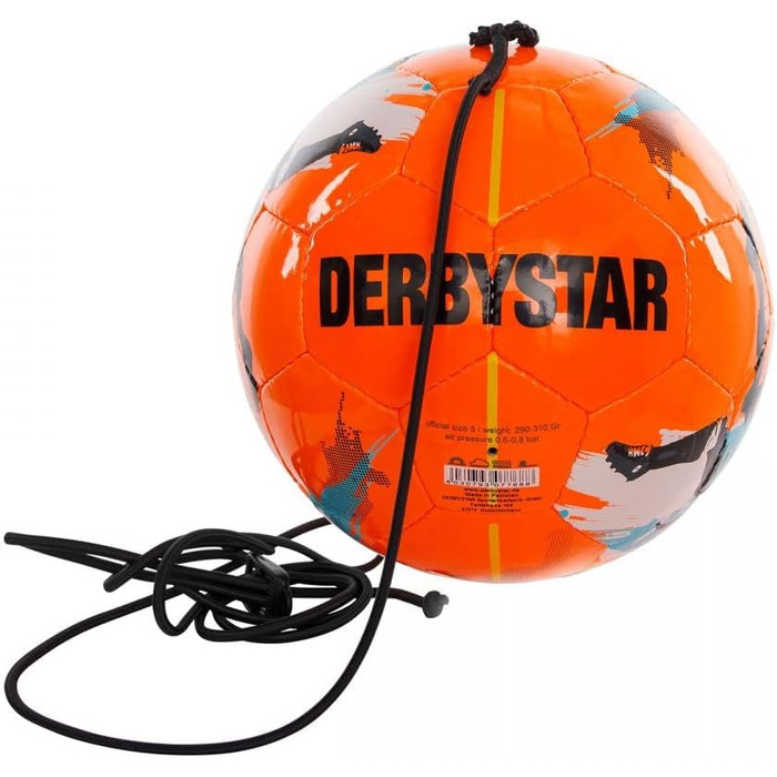 М'яч футбольний Derbystar Multikick помаранчевий жовтий синій 47 см