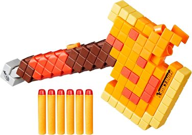 Nerf Minecraft Firebrand Dart Blaster Dart Blaster Axe, Nerf Minecraft Firebrand Dart Blaster Dart Blaster Axe