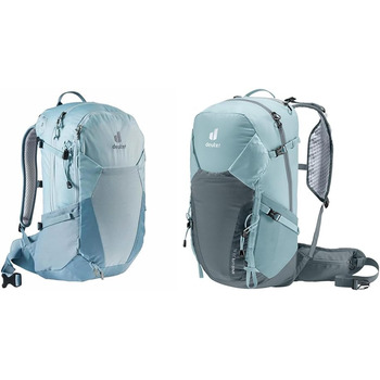 Жіночий туристичний рюкзак deuter Futura 21 SL, Dusk-slateblue та легкий жіночий туристичний рюкзак Speed Lite 23 SL, Shale-graphite