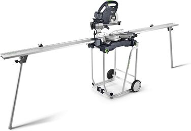 Поперечна пила Festool KS 60 E-UG-Set/XL KAPEX (з пиляльним диском WOOD UNIVERSAL, гвинтовим затискачем, світлодіодним підсвічуванням, кутовим скосом, піднесенням, шестигранним ключем, опорною рамою, поперечним захисним кожухом)