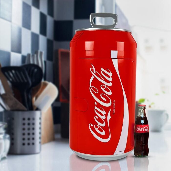 МІНІ-ХОЛОДИЛЬНИК COCA-COLA COOL CAN 10 AC/DC, 9,5 Л, ДИЗАЙН COCA-COLA, 12 В/230 В