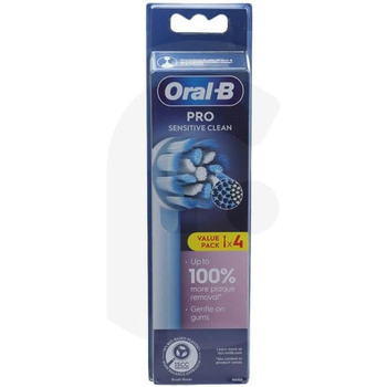 Щітки Oral-B Pro Sensitive Clean для електричної зубної щітки, X-подібна та надзвичайно м'яка щетина для дбайливого чищення та видалення нальоту, 4 насадки для зубних щіток, біла 4 карати