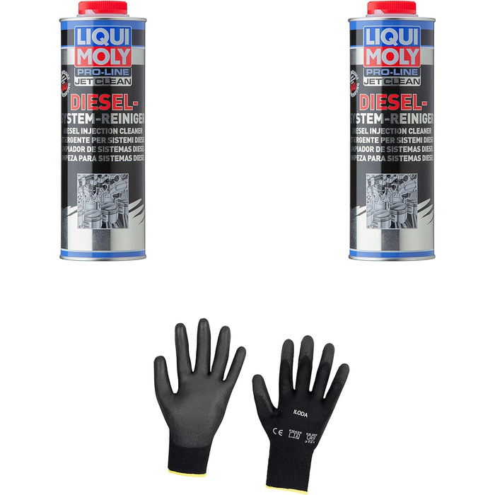 Захисні рукавички Iloda 2xOriginal Liqui Moly 1l Pro-Line JetClean Diesel System Cleaner 5149