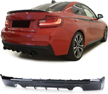 Задній дифузор Performance Black Gloss підходить для 2 серії BMW F22 F23 228i M235i