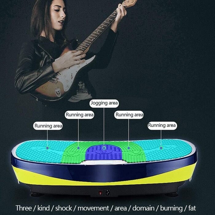 Вібротренажер JDSHFEN 3D вібраційна пластина в кольоровому дизайні Кольоровий сенсорний дисплей Інтелектуальна світлодіодна технологія з величезною поверхнею ремені для дистанційного тренування Червоний