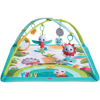 В-1 Play Mat Baby з музикою, 0 місяців, Play Blanket Baby, 18 заходів, інтерактивна музична ігрова фігурка, висококонтрастна дитяча книга, регульовані бантики, (сонячний день), 2-