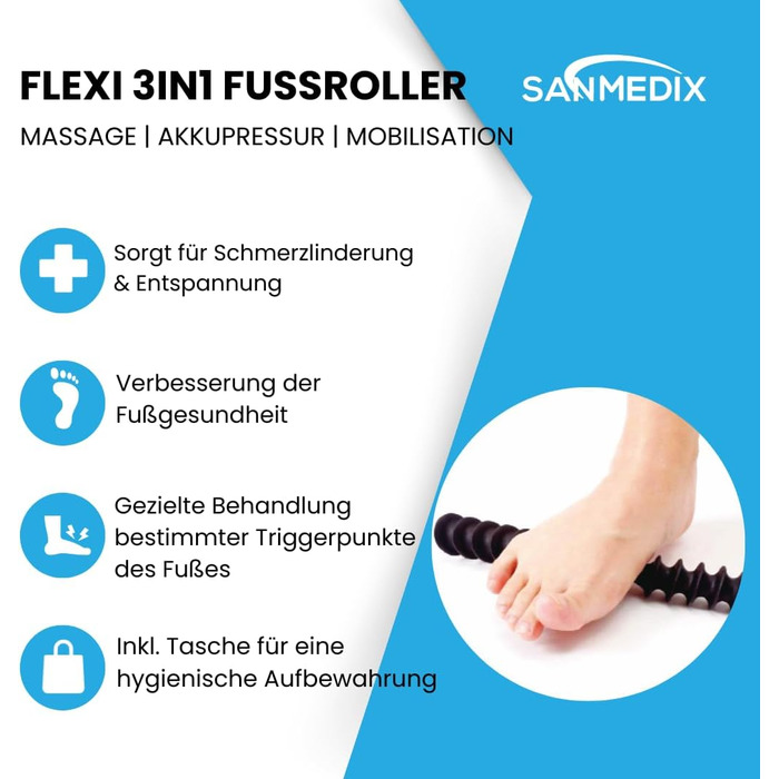 В1 Foot Massage Roller The Original - Мобілізація, Foot Trigger & Fascia Massage in One для стопи - Релаксація & Relief при підошовному фасціїті, п'яткових шпорах і вальгусній деформації і багато іншого., 3