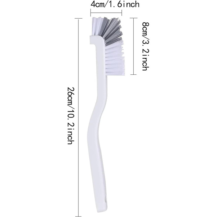 Оновлені жорсткі кухонні щітки, Кутова щітка для чищення, Прямокутна щітка для чищення мийки, Побутова, Посуд, Каструля, Сковорода, Кути краю для невеликих приміщень, Щілинна насадка, Чищення за допомогою Rigid, 2024