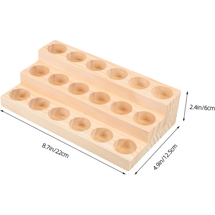 Коробка для зберігання ефірних олій minkissy, 3 шт. и, для ефірних олій, органайзер, дерево, пара гардар, міні-полиця для губної помади, полиця для зберігання лаку для нігтів, дерево, ефірні олії, інструмент