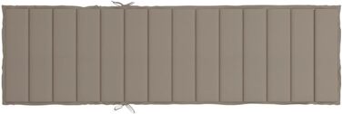 Подушка для шезлонгу Taupe 200x50x3 см Тканина