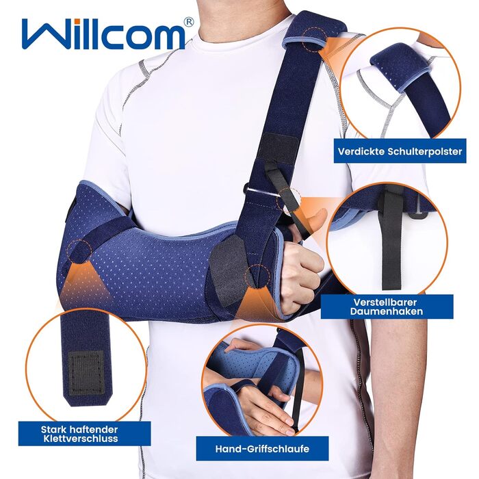 Плечовий бандаж Willcom Arm Sling, правий, L