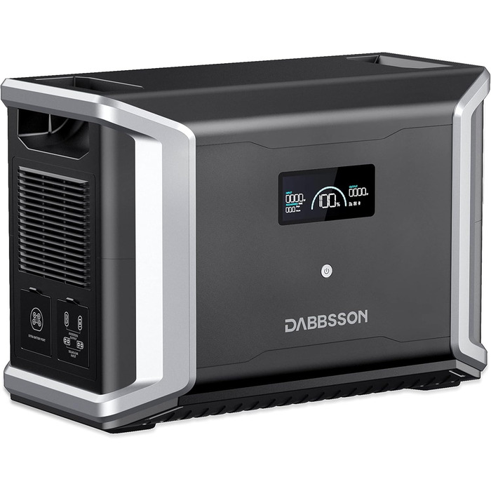 Акумулятор Dabbsson Extended Battery Pack DBS3000B, 3000 Втгод 4500 циклів EV LiFePO4, сумісний з портативною електростанцією DBS2300, можна використовувати окремо