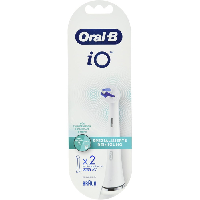 Спеціалізовані щітки для чищення Oral-B iO для електричної зубної щітки, 2 шт. и, найкращий засіб для чищення зубів Oral-B, насадка для зубних щіток Oral-B Щітки iO (2 шт. и)