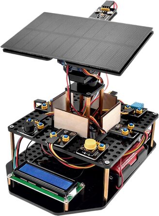 Електронний комплект для сонячного відстеження для Arduino UNO IDE, датчика температури та вологості, датчика світла BH1750 та ін. Подарунок для програмування Edu для дорослих Набір для сонячного відстеження