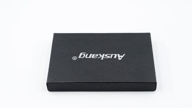 Ультратонкий портативний зарядний пристрій Auskang Powerbank USB C з кабелем 0,68 см Ультратонкий і легкий зовнішній акумулятор, сумісний з iPhone 15, Samsuang, Xiaomi тощо - чорний