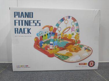 Дитяча ігрова ковдра Eners Baby Play Arch з музикою та світлом розвиваюча іграшка для немовлят і малюків 0-24 місяців, зелений (червоний)