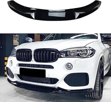 Передній спойлер для BMW X5 F15 2014-2018 M Sport MP, Спойлер для губ бампера Lip Durable AntiCollision Передній спойлер, звичайний A