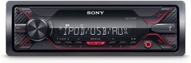 Автомобільна стереосистема Sony DSX-A410BT MP3 (подвійний Bluetooth, NFC, USB, порт AUX, підсвічування, 4 x 55 Вт, гучний зв'язок) (червоний, без Bluetooth, одинарний)