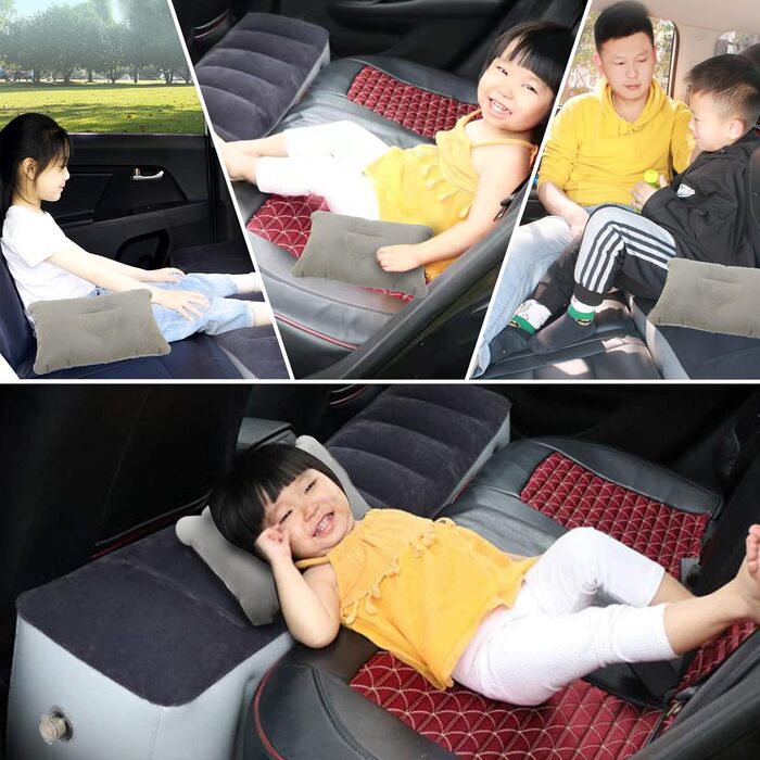 Автомобільний надувний матрац Sanheshun, Подушка для повітряного ліжка Back Seat Gap, Автомобільний надувний матрац Car Gap Pad, Автомобільне надувне ліжко з сумкою для зберігання подушки для подорожей