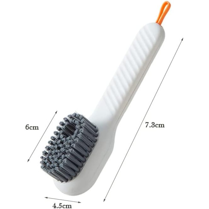 Щітка для взуття Багатофункціональна щітка для взуття Автоматичний дренаж Глибоке очищення М'яке волосся Побутова щітка для прання білизни (колір Bianco, розмір 7,3 см) 7,3 см Bianco