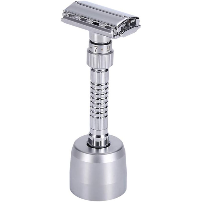 Ручна бритва Ashey Safety Razor, регульована класична безпечна бритва Sharp Wet Shaver з 2-сторонньою головкою леза для чоловіків Безпечна бритва