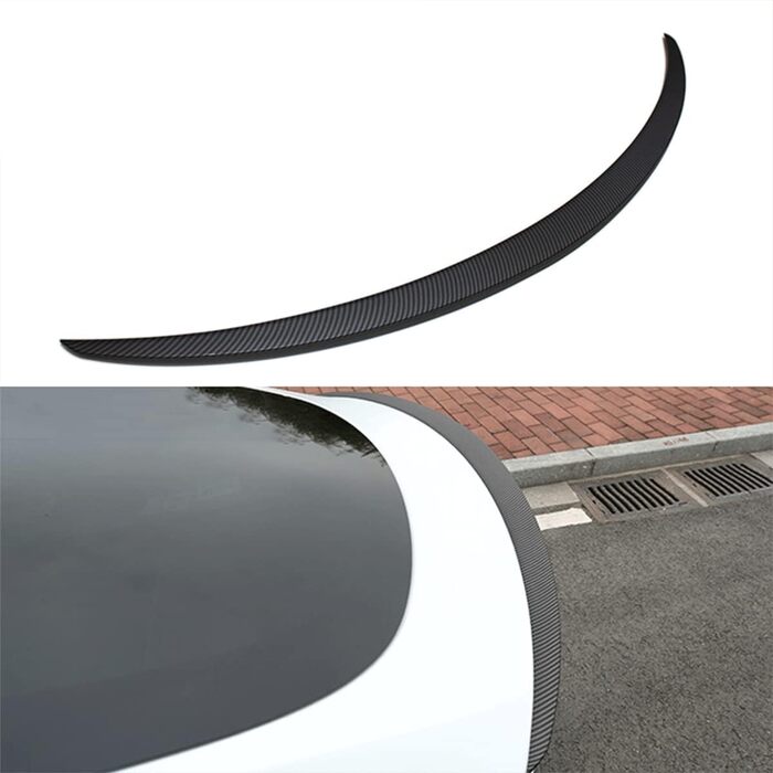 Для Tesla Model Y Spoiler Wing OEM Style ABS Carbon Fiber Pattern на 2020-2023 роки Tesla Model Y Задній спойлер Губа Хвостове крило Кришка багажника (модель Y OEM спойлер, матове вуглецеве волокно) Модель Y OEM спойлер Матове вуглецеве волокно