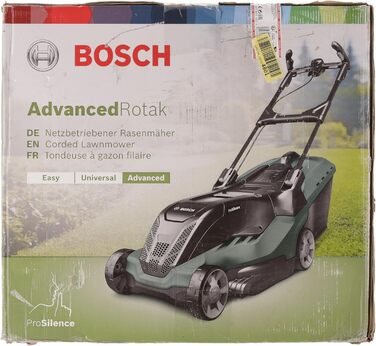 Газонокосарка Bosch AdvancedRotak 750 (1700 Вт, ширина зрізу 44 см, площа газону до 750 м, в коробці) AdvancedRotak 750 Новий дизайн