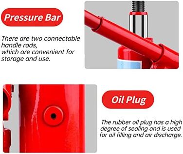 Домкрат гідравлічний 12Т для легкового автомобіля, вертикальний, гідравлічний домкрат, пляшкове з'єднання для легкових автомобілів, караванів, тракторів, гідравлічний домкрат для легкових автомобілів, вантажівок, караванів
