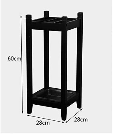 Підставка для парасольок JMOZHCD, Творче лобі, Масив дерева, Готель, Дім, Незалежна полиця для зберігання, Місце для зберігання тростини, Полиця для відра (біла) біла