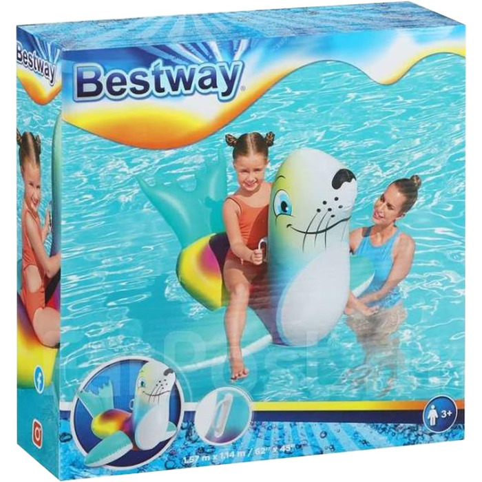 Плаваюча тварина Bestway Flash N Slaph Seal 157 x 114 см