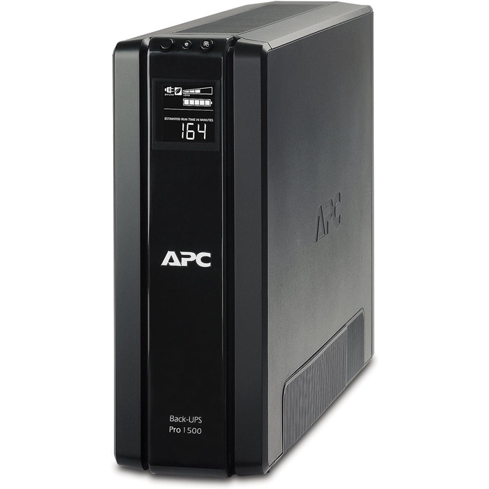 ДБЖ APC Back UPS PRO ДБЖ 1500 ВА потужністю - BR1500G-GR - включно зі страховкою захисту пристрою 150 000 євро (6 виходів Schuko, функція енергозбереження, багатофункціональний дисплей) 1500 ВА Потужність Schuko Виходи Один