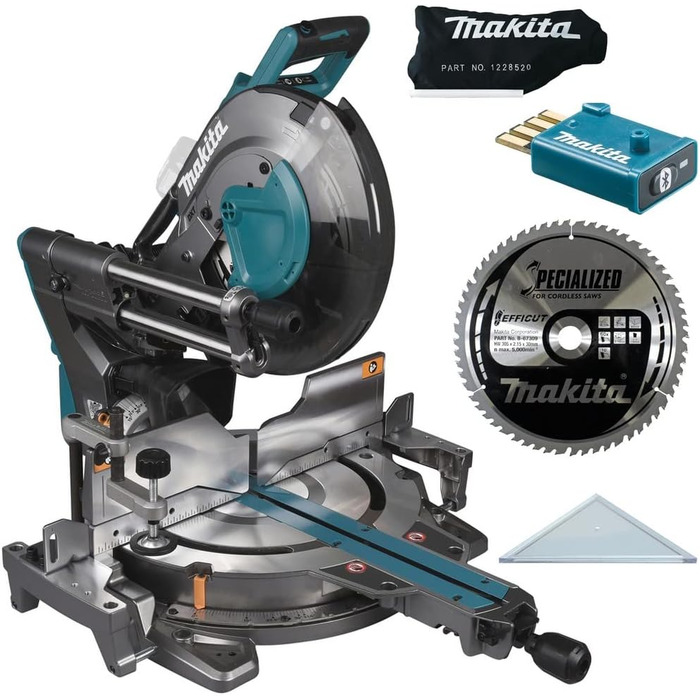 Акумуляторна торцювальна пила Makita LS003GZ01 40В макс. (без акумулятора, без зарядного пристрою) в комплекті з радіоадаптером AWS WUT01, бензинова