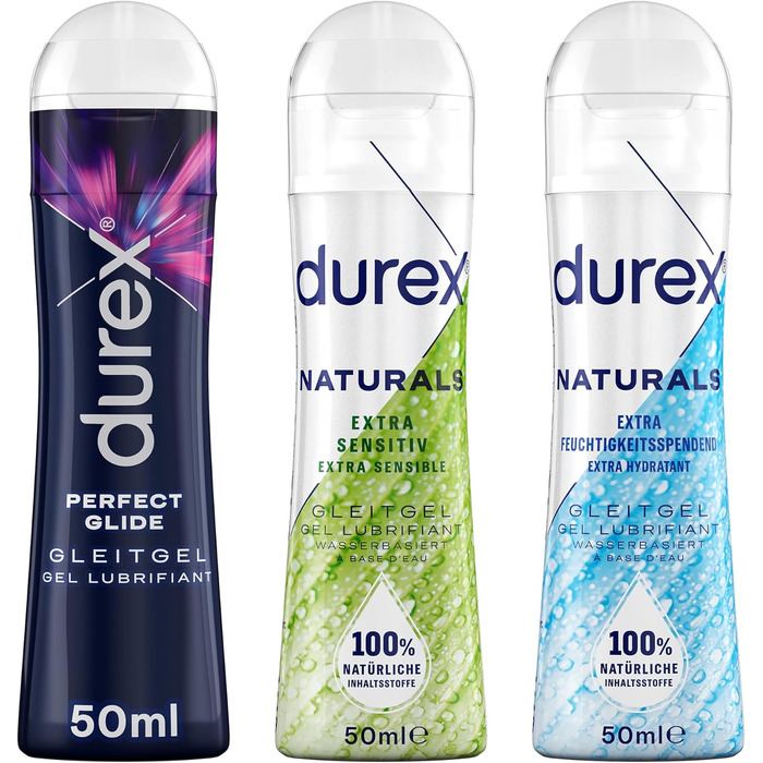 Мл & Durex Naturals Lubricant Gel - додаткове зволоження 50 мл & Durex Naturals Lubricant Gel - Extra Sensitive 50 мл (3 x 50 мл), 50