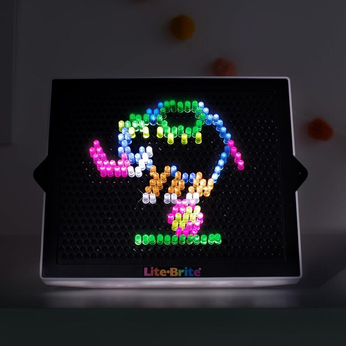 Основні Fun Lite-Brite Ultimate класична дошка для малювання з підсвіткою, світлодіодна дошка для малювання з кольорами, іграшка, що світиться в темряві, художня дошка для малювання з підсвіткою та неоновим ефектом Дошка для малювання не входить до компле