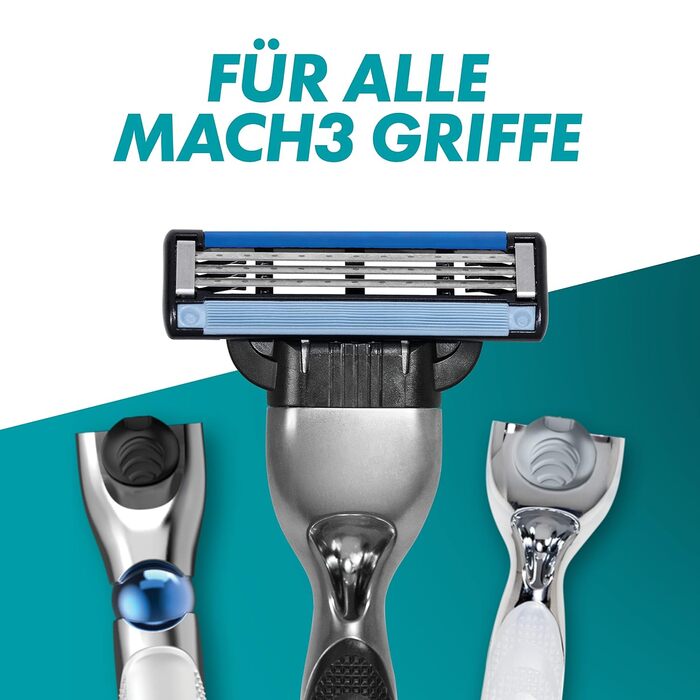 Леза для бритви Gillette Mach3, 25 змінних лез для мокрих бритв чоловічі з 3-кратним лезом 25 лез