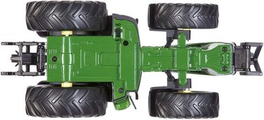 Трактор John Deere 8345R на дистанційному управлінні, 132, вкл. модуль дистанційного керування, метал/пластик, зелений, на батарейках, сумісний з навісним обладнанням John Deere 8345R Single, 6881