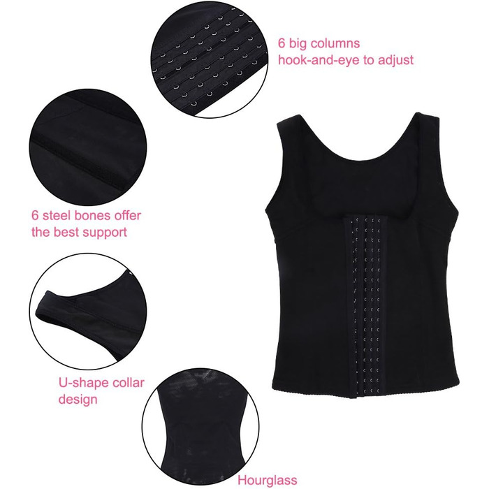 Боді Waist Trainer, Жіночий корсет Underbust, Waist Trainer, 6 розмірів, Жіночий корсет Underbust, Боді для схуднення, Тренування талії, Нижня білизна для формування фігури