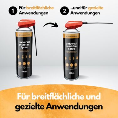 Спрей від комах Pest Master - 500 мл - З насадкою хоботок - Спрей від шкідників - Інсектицид - Спрей від комах - Спрей від мух плоский - Засіб для знищення комах - Універсальний спрей - Зроблено в Німеччині