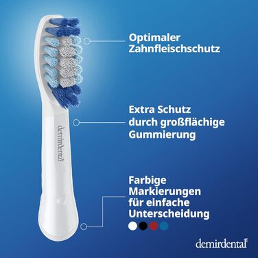 Щітки від demirdental для Oral-B Pulsonic Brushes, Середні щітки, змінні щітки для щоденного прибирання, 10 шт. по 10 шт. (1 упаковка)