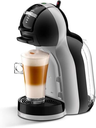 Кавоварка De'Longhi Mini Me в капсулах Dolce Gusto для еспресо з 3 кавовими пакетами, EDG155.BG, 0,8 л, чорний, сірий